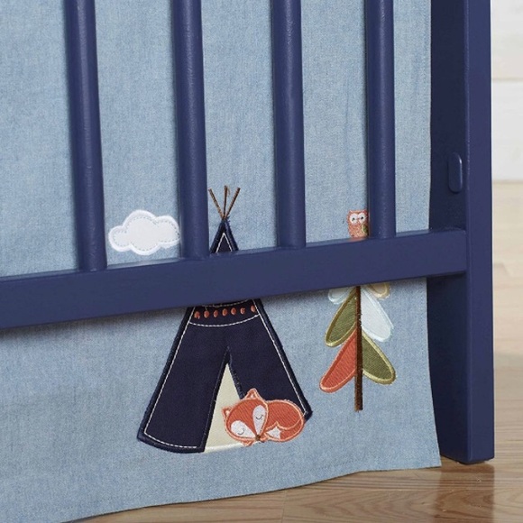 Adventure / woodland animal crib bedding set - Picture 5 of 7